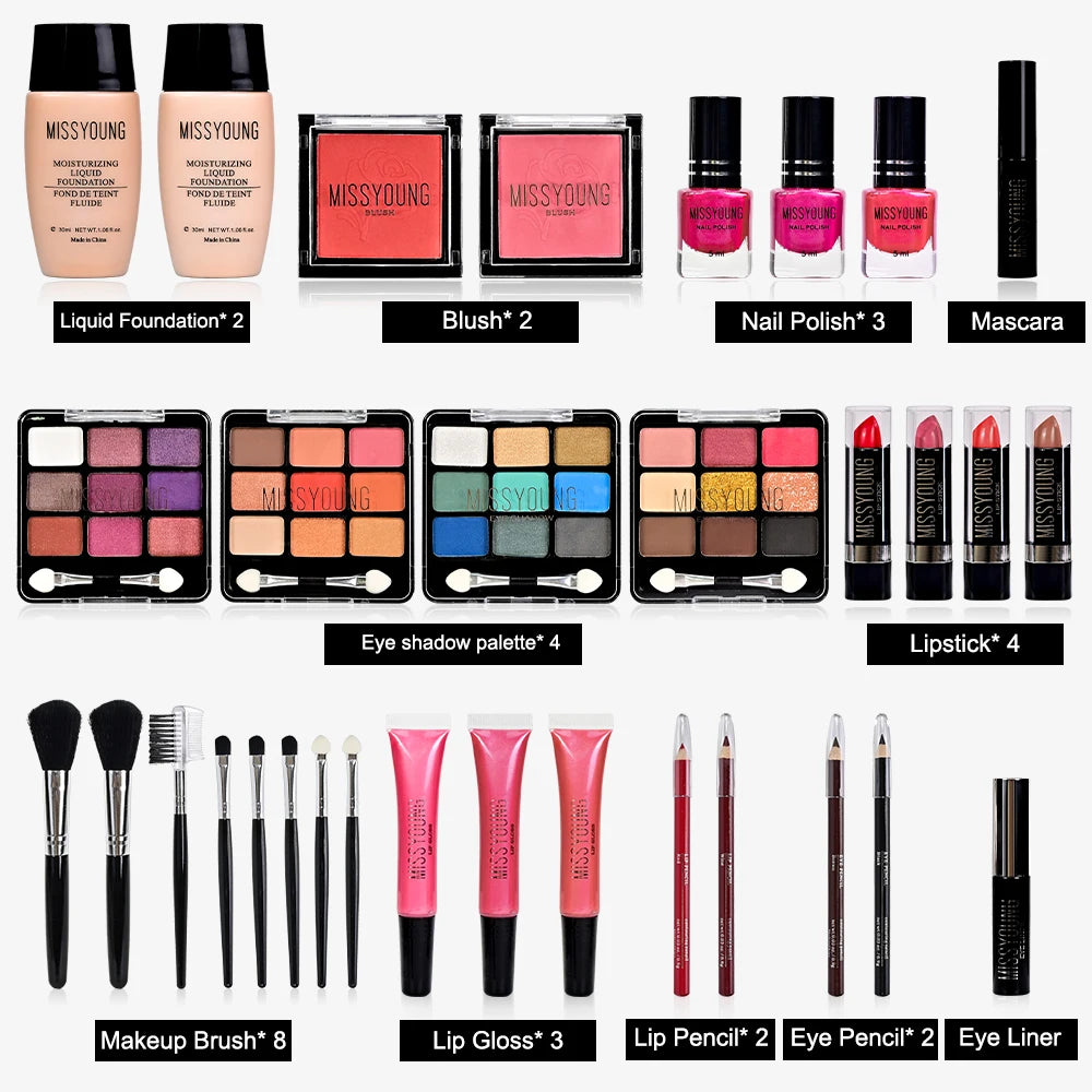 Miss Young Makeup Kit - 69Pc Set Makeup Kit GlowZone