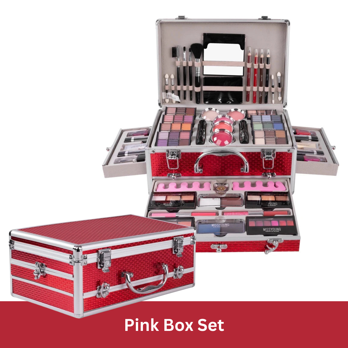 Miss Young Makeup Kit Box Set Pink Makeup Kit GlowZone