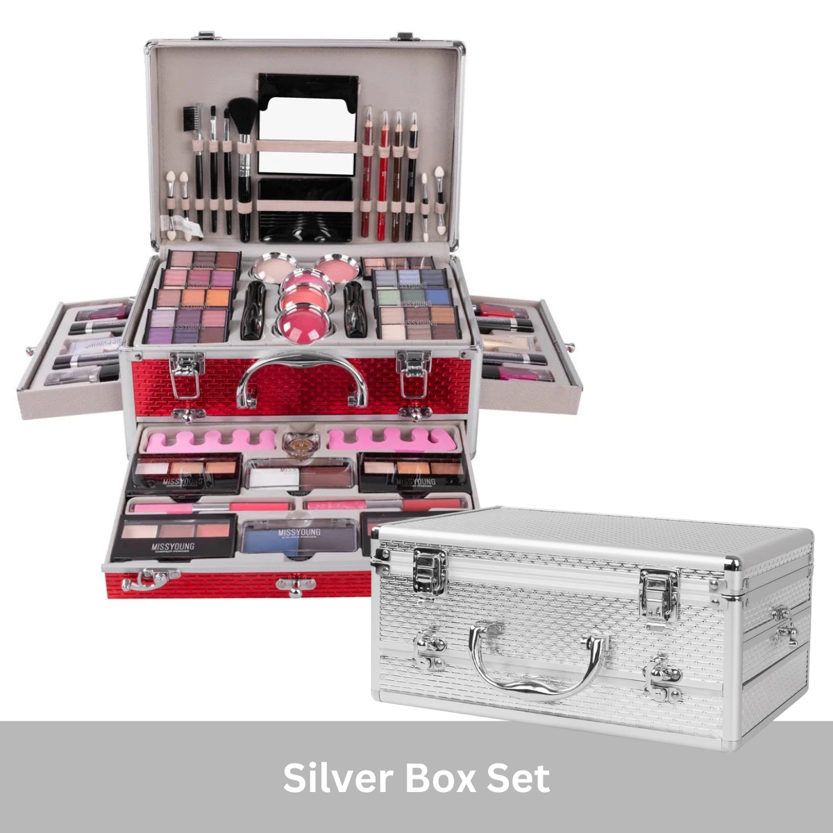 Miss Young Makeup Kit Box Set Sliver Makeup Kit GlowZone