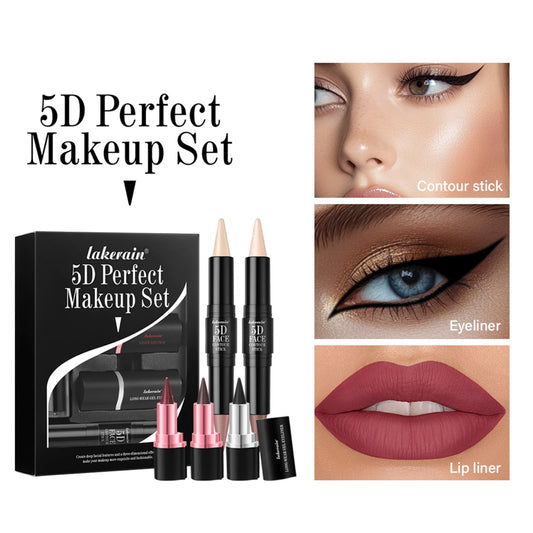 5D Perfect Face Makeup Set - 05Pc/Set Cosmetic Set GlowZone