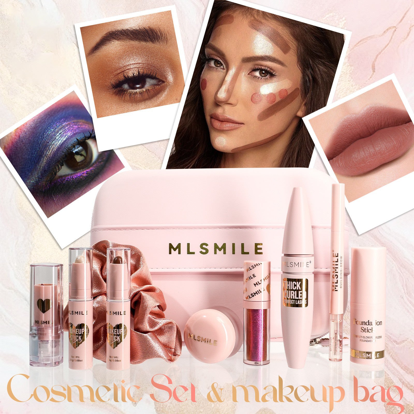 Mekup Cosmetic Set - 09Pc Cosmetic Set GlowZone