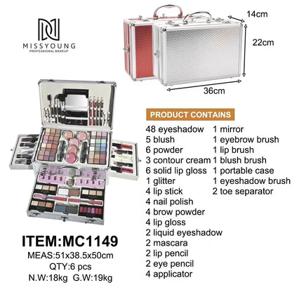 Miss Young Makeup Kit Box Set Makeup Kit GlowZone