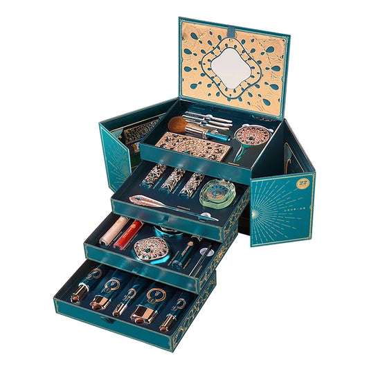 Premium Makeup Kit - 22Pcs Set Green Makeup Kit GlowZone