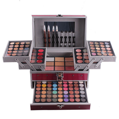 Professional Makeup Box Kit -Miss Rose Rose red Cosmetic Set GlowZone